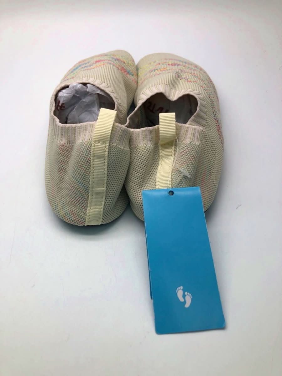 Cream & pastel Knit Yoga Slippers / Aqua Watersport trainers UK 6.5/7.5 - Reliked