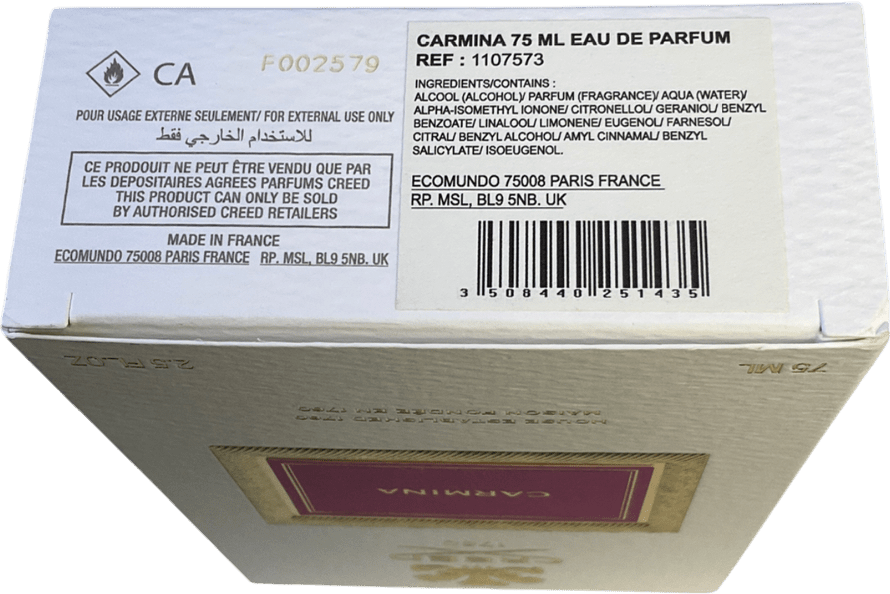 Creed Carmina Eau De Parfum 75ml - Reliked