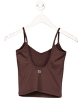 CSB Chocolate Brown Serenity Cropped Top UK S - Reliked
