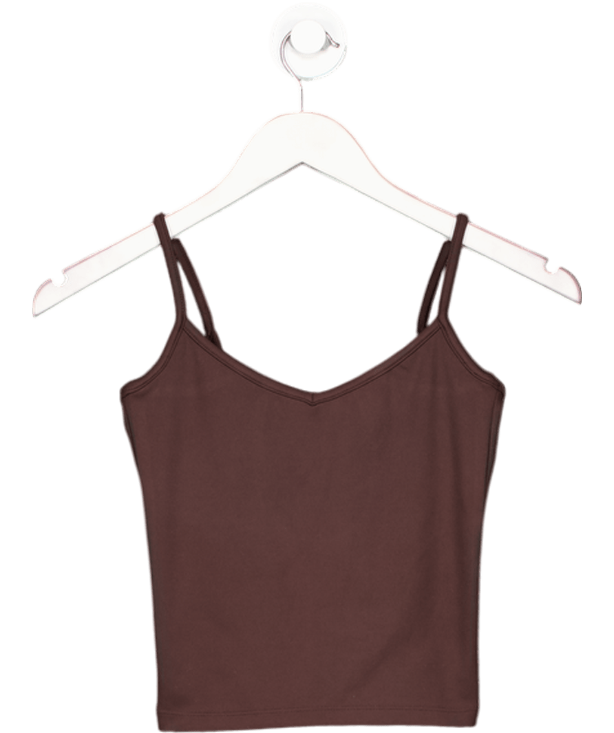 CSB Chocolate Brown Serenity Cropped Top UK S - Reliked