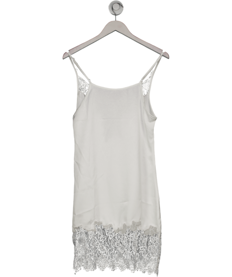 CuiCui Jia White Lace Midi Dress UK M - Reliked