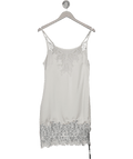 CuiCui Jia White Lace Midi Dress UK M - Reliked