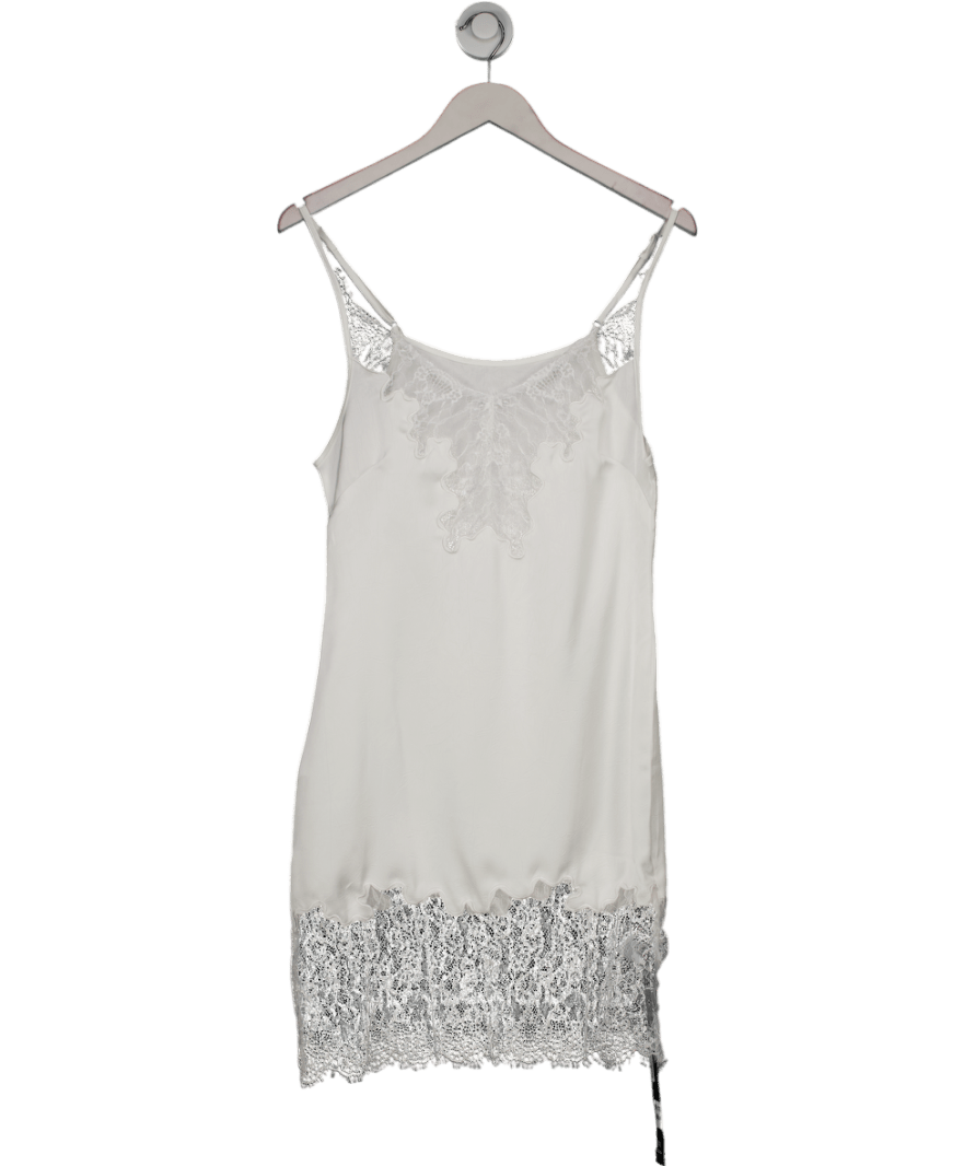 CuiCui Jia White Lace Midi Dress UK M - Reliked