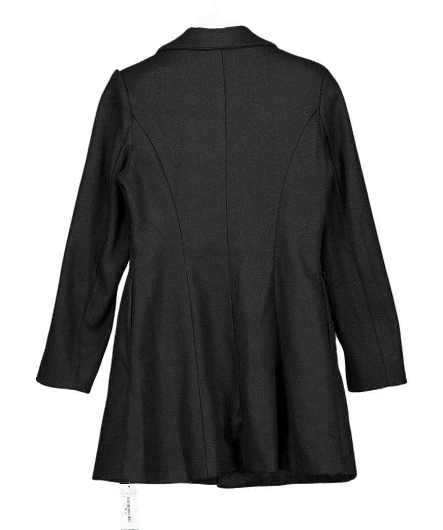 Cupshe Black Fitted Longline Blazer UK S - Reliked