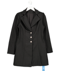 Cupshe Black Fitted Longline Blazer UK S - Reliked