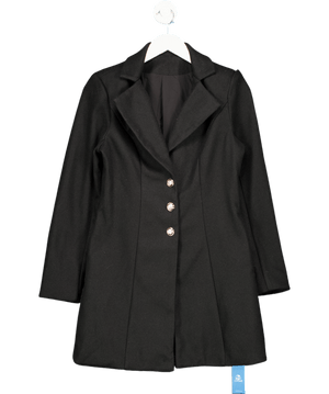 Cupshe Black Fitted Longline Blazer UK S