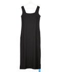 CUPSHE Black Square Neck Midi Dress UK S - Reliked