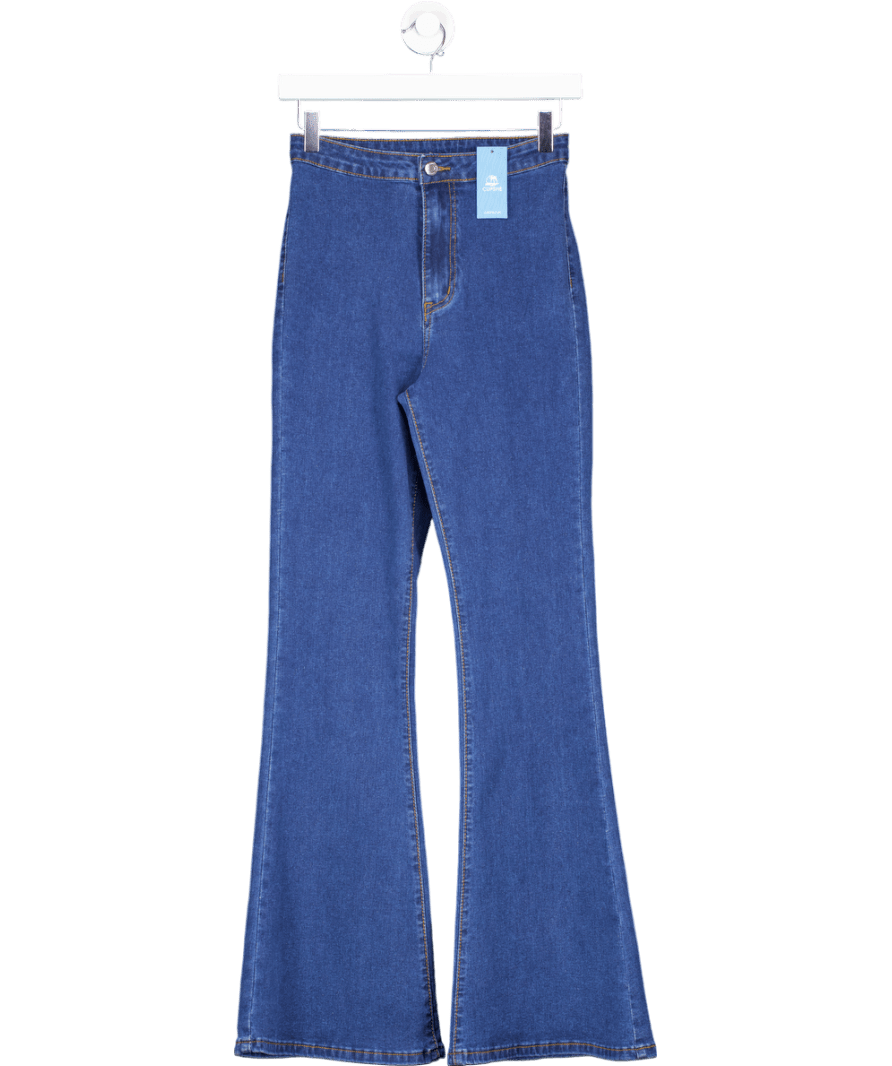 CUPSHE Blue High Waist Jeggings UK XS - Reliked