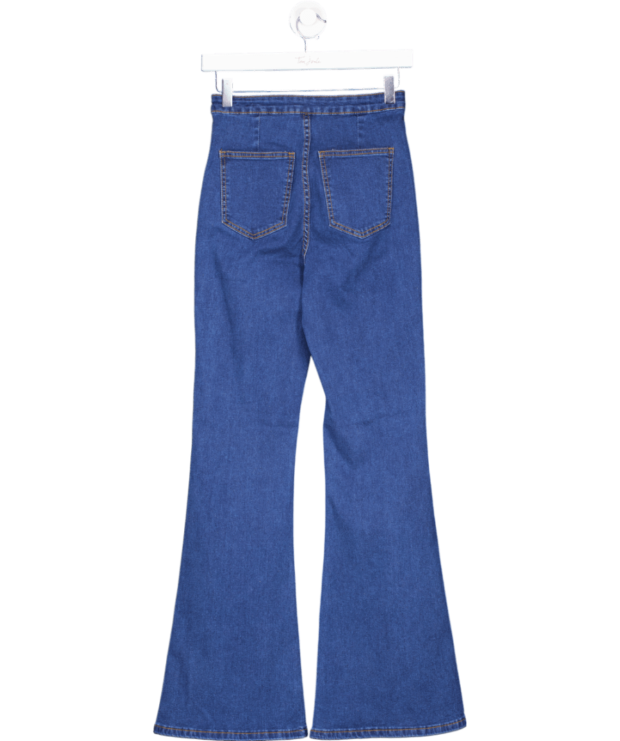 CUPSHE Blue High Waist Jeggings UK XS - Reliked