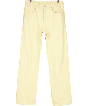 ZARA Yellow Origins Straight Leg Jeans UK XS/S