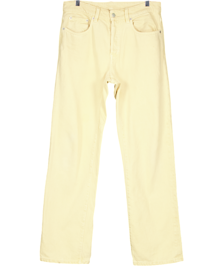 ZARA Yellow Origins Straight Leg Jeans UK XS/S