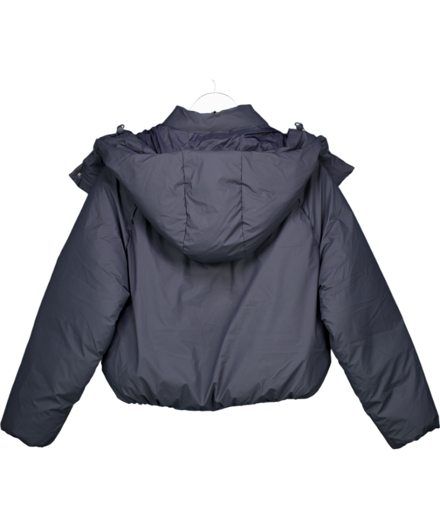 KHY Midnight Navy Blue Standard Puffer Jacket With Hood. UK XS