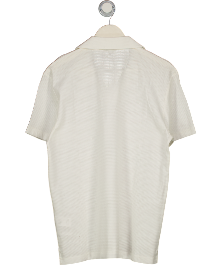 SUNSPEL White Revere Collar Polo Shirt UK M