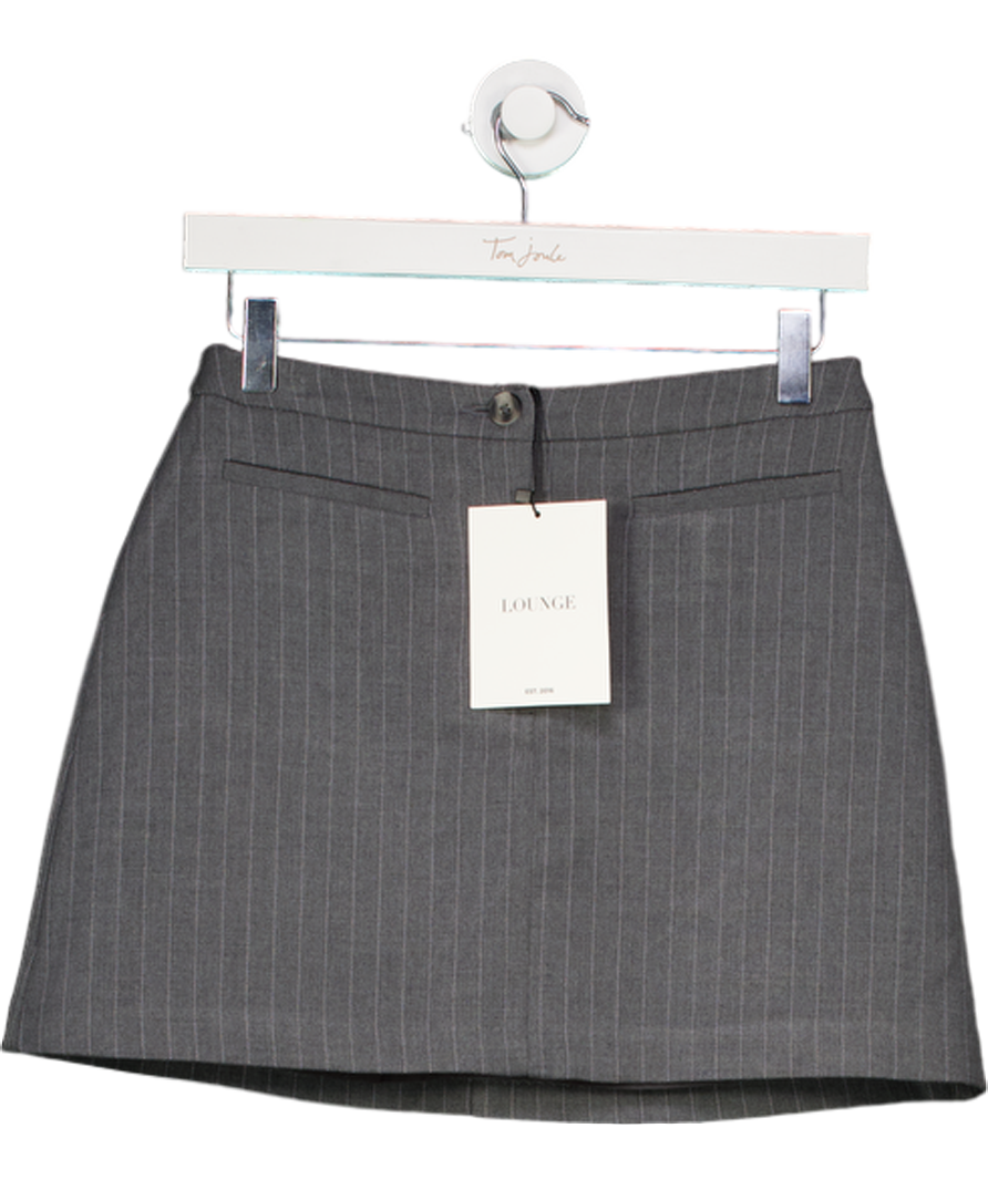 Lounge Underwear Grey Pinstripe Mini Skirt UK XS