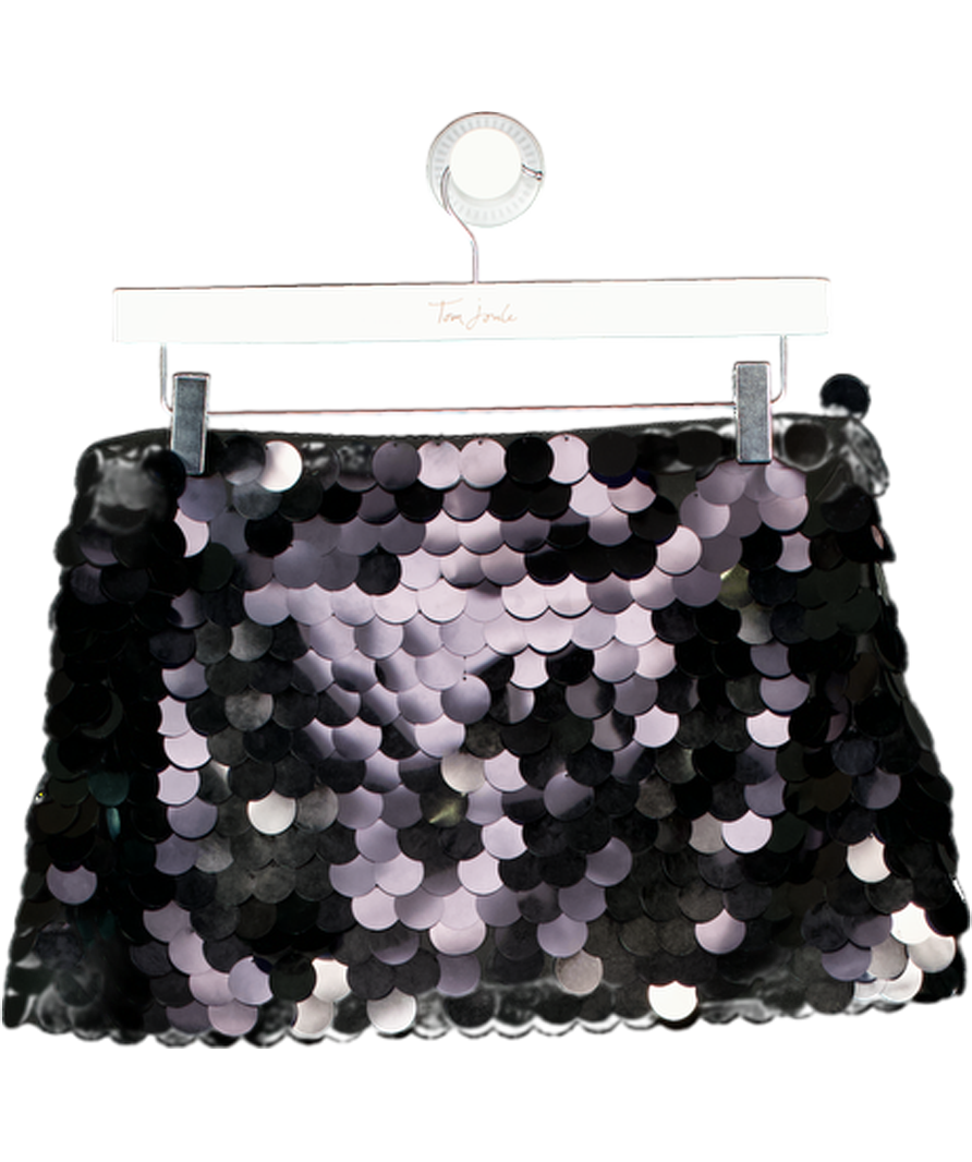 Mars the Label The Shimmi Mini Skirt In Black UK 10