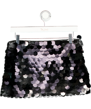 Mars the Label The Shimmi Mini Skirt In Black UK 10
