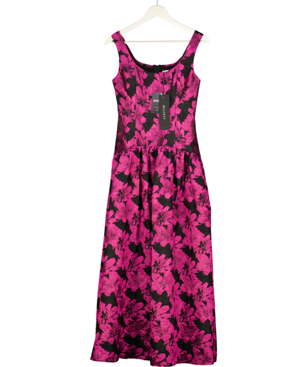 ELLIATT Holly A-line Gown In Pink & Black Floral UK S