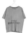 The Couture Club Grey T Shirt With Gothic Heart Back Print UK M