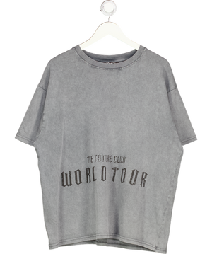 The Couture Club Grey T Shirt With Gothic Heart Back Print UK M
