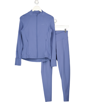USA PRO 2-piece Blue Zip Top And Leggings Set UK 12