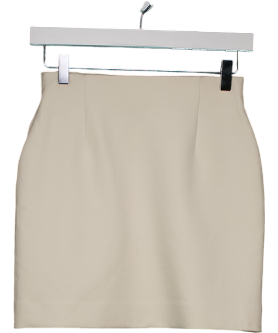 Arket Cream Cotton Blend Mini Skirt UK XS