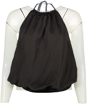 White Fox Black What Was I Thinking Halter Top UK S