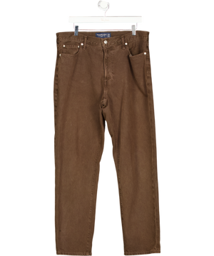 Abercrombie & Fitch Brown Rigid Denim Loose Jean W34