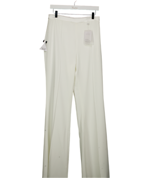 NADINE MERABI Charlotte White Trousers UK 10