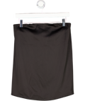 ZARA Black Satin Bandeau Top UK XS