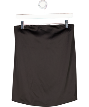 ZARA Black Satin Bandeau Top UK XS