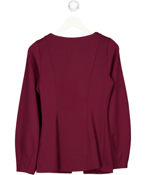 ALIGNE Burgundy Red Ponte Bonnie Waisted Blazer UK 8