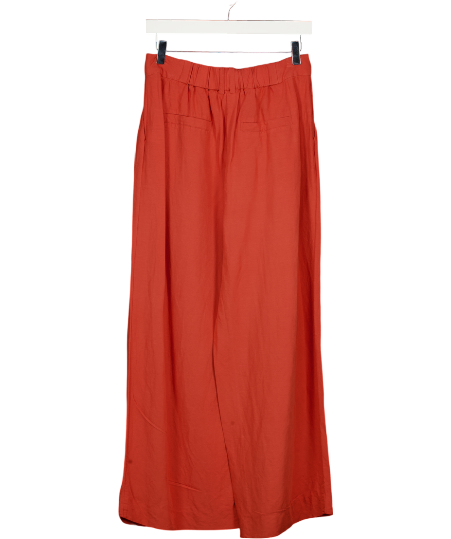 Phase Eight Rust Brown Lottie Linen Rich Trousers UK 10