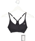 gymshark Black Logo Sports Bra UK XS