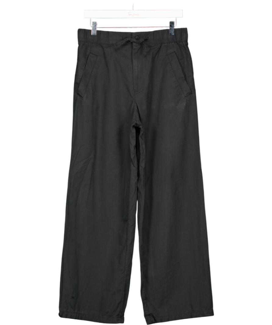 cos Black Relaxed-fit Wide Leg Drawstring Trousers UK XS