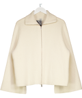 Totême Cream Wool/cashmere Blend Zip Cardigan UK S