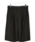 JADED LONDON Black Pleated Tailored Shorts W28
