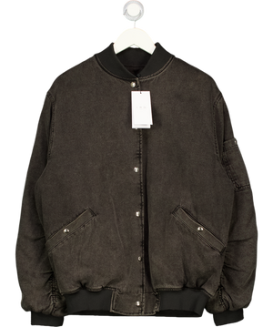 IRO Grey Ilaro Oversize  Bomber Padded Jacket UK 8