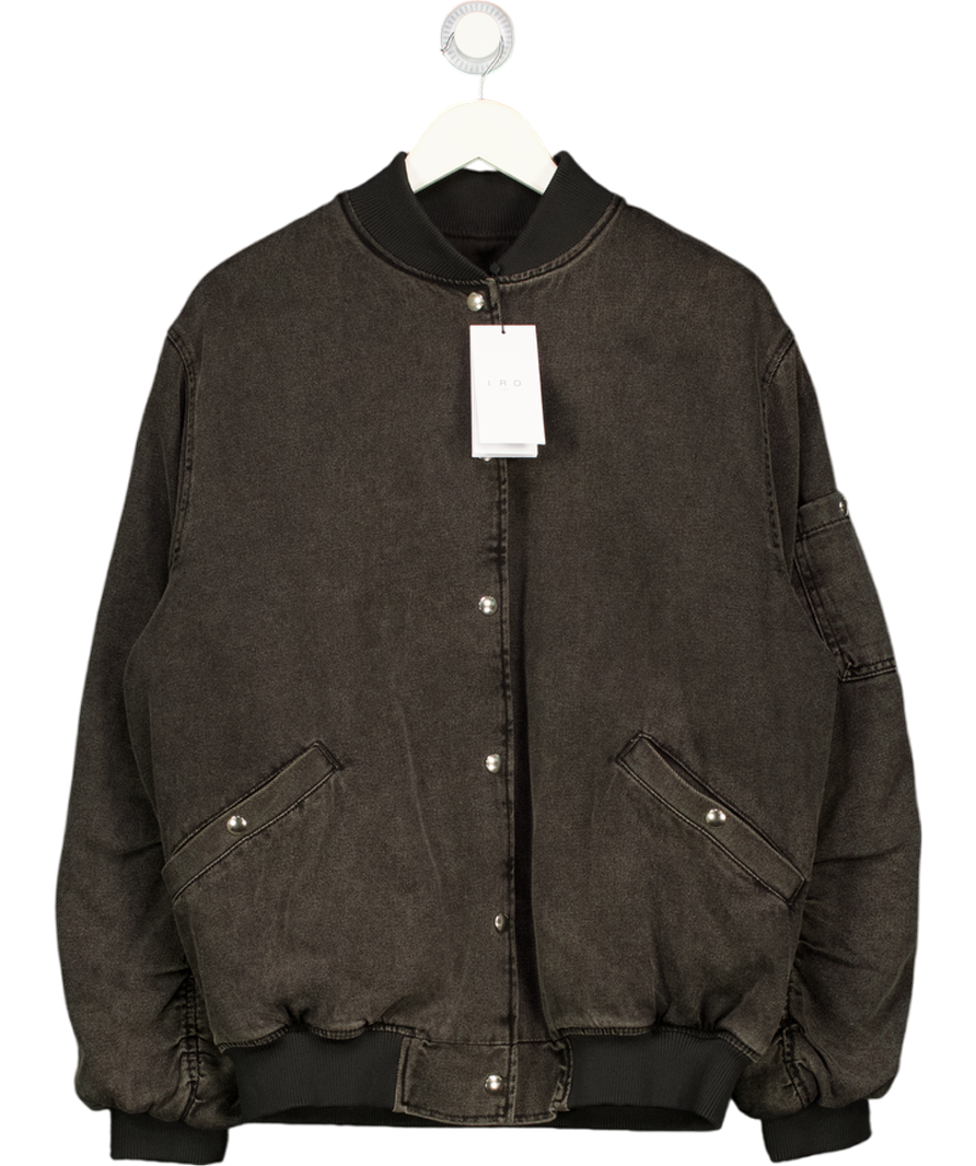 IRO Grey Ilaro Oversize  Bomber Padded Jacket UK 8