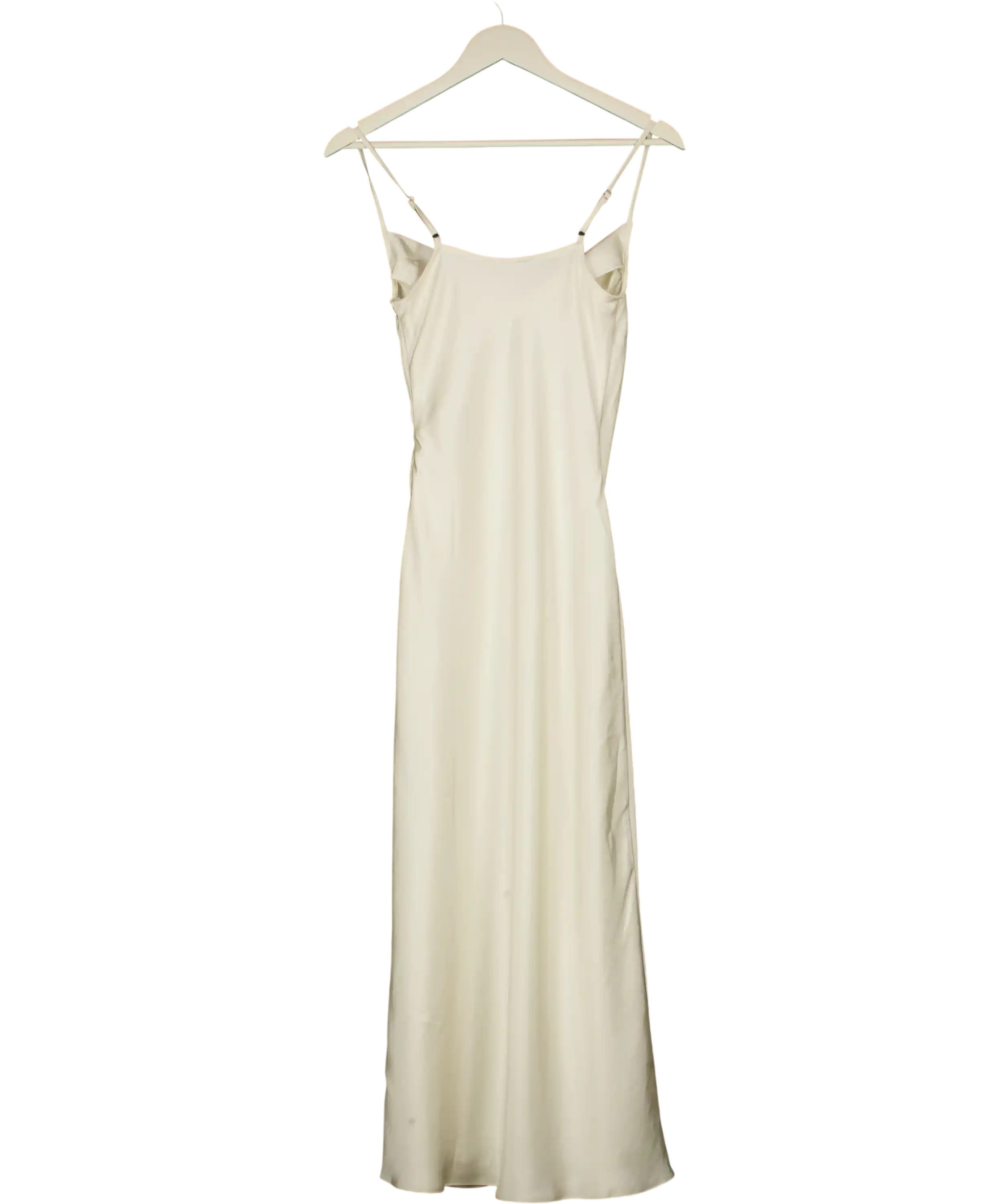 NEW LOOK Cream Corsage Applique Satin Midi Dress UK 6