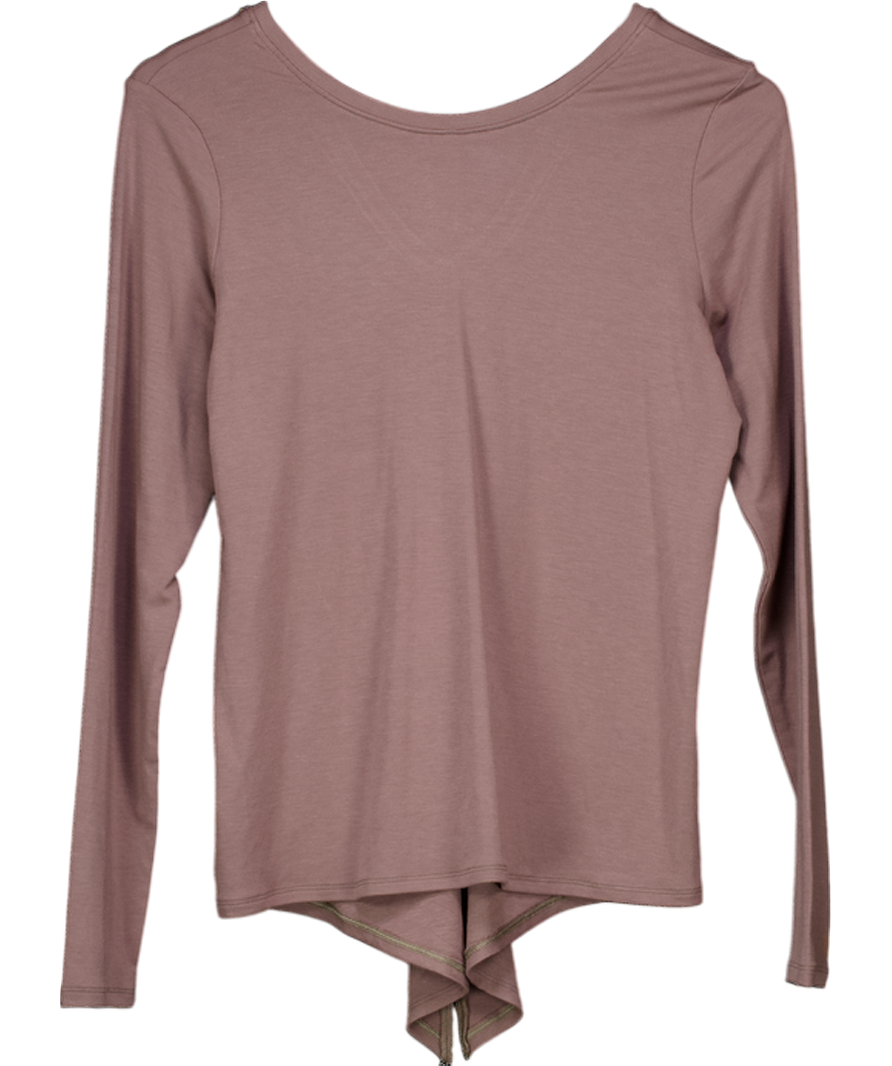 Spanx Brown Long Sleeve Convertible Tie Top UK S