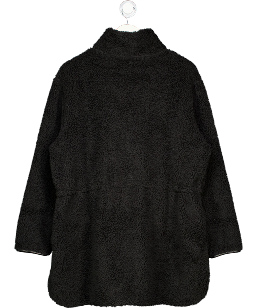Very Black Soft Sherpa Fleece Jacket UK L/XL