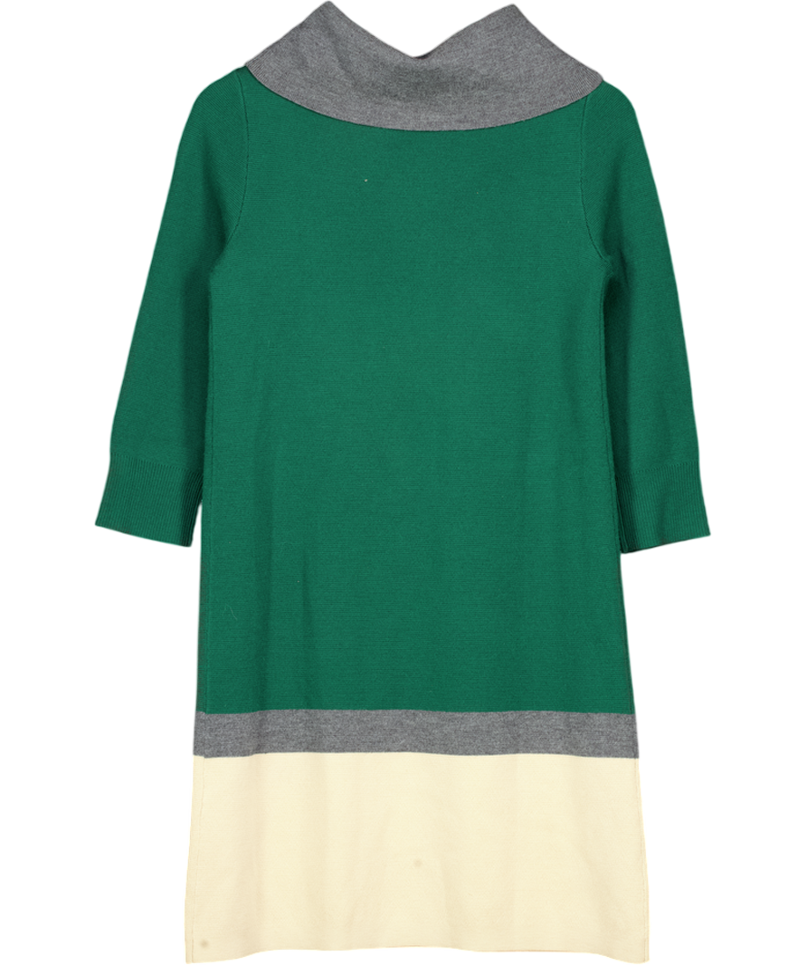 KATE SPADE Green Cowl Neck Knitted Dress UK S