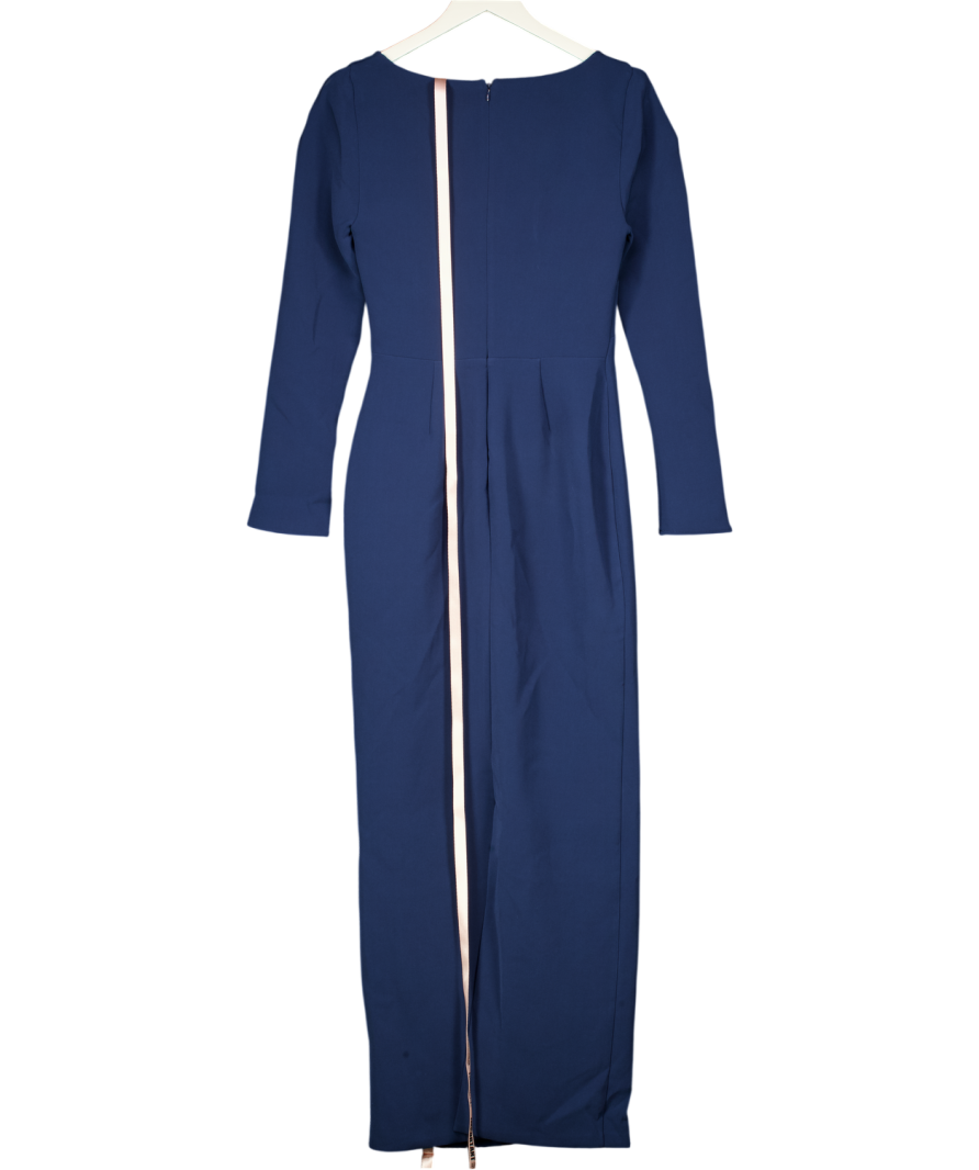 House of CB Corinthia Midnight Blue Bodycon Maxi Dres UK M