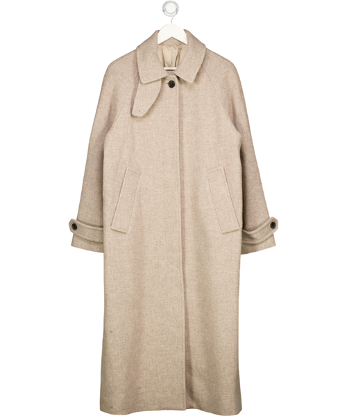 ARKET Mole Beige Oversized Wool Coat UK 10