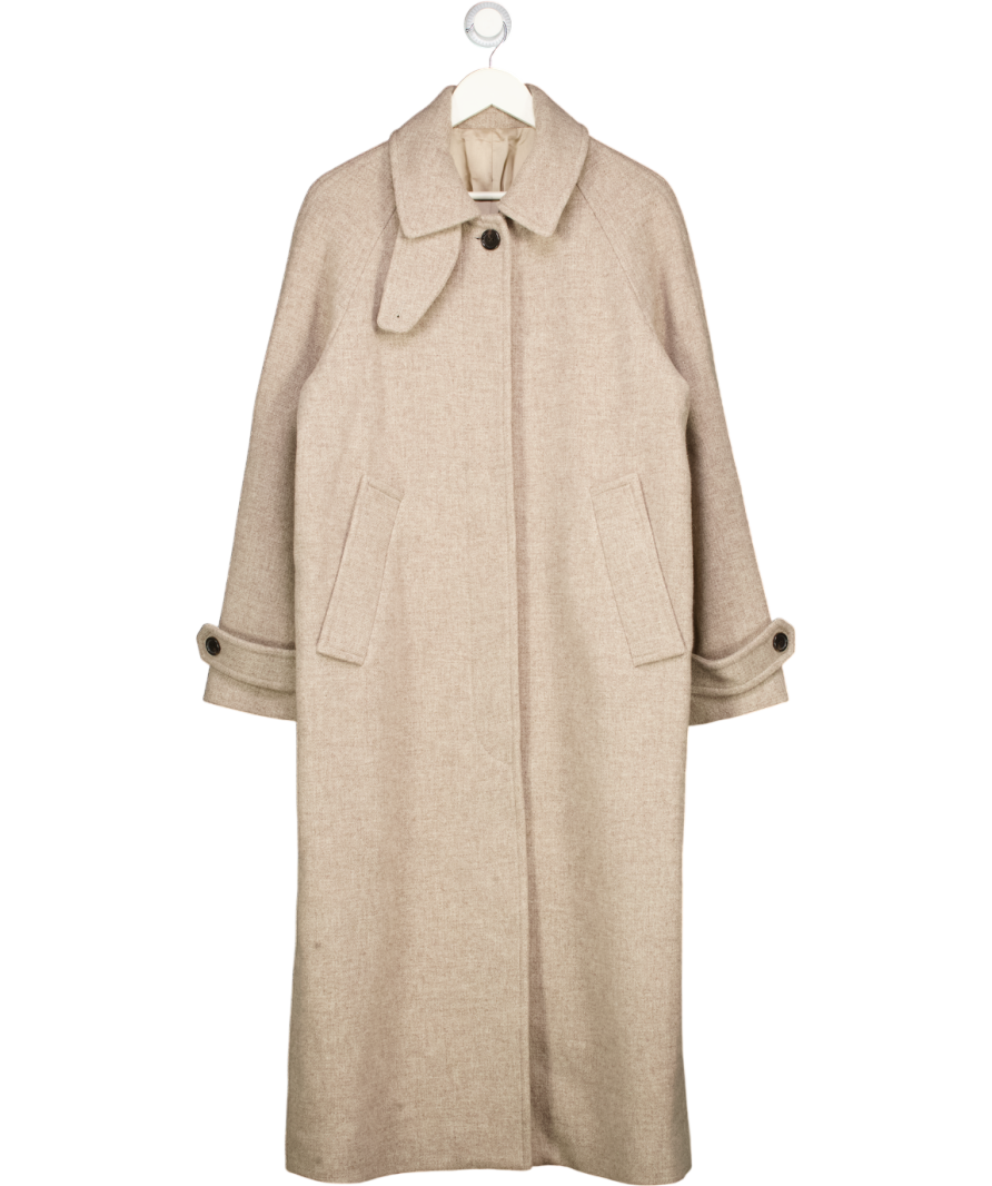 ARKET Mole Beige Oversized Wool Coat UK 10
