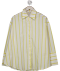 ELCE SWIM White 100% Organic Cotton White/ Yellow Reverie Shirt - Sorbet Stripe UK XS/S