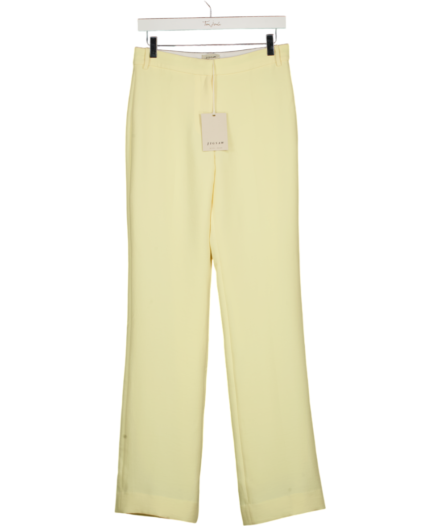 JIGSAW Soft Pastel Yellow Mason Tailored Trouser UK 8