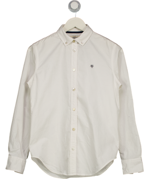 HOLLAND COOPER Classic Hc Monogram Oxford Shirt White UK 6