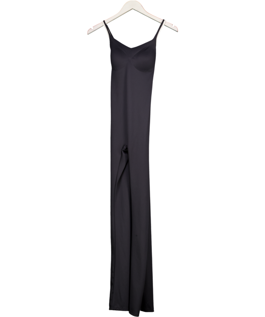 Oysho Black Comfortlux Ring Detail Flare Jumpsuit UK S