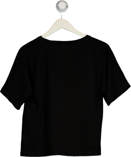 ARKET Black Relaxed Cotton T-shirt UK S